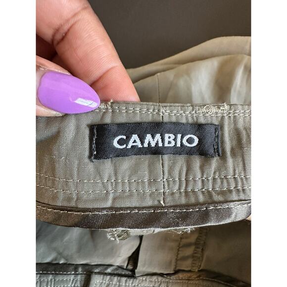 Cambio Pants Gray Basic Casual‎ Linen Blend Relaxed Cropped Pants Size 10 - Picture 2 of 15